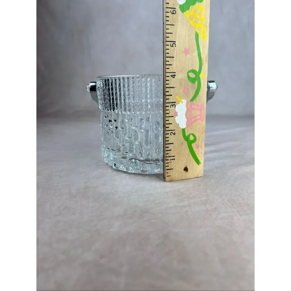 Vintage Mini Ice Bucket MCM Teleflora Crystal Mod
